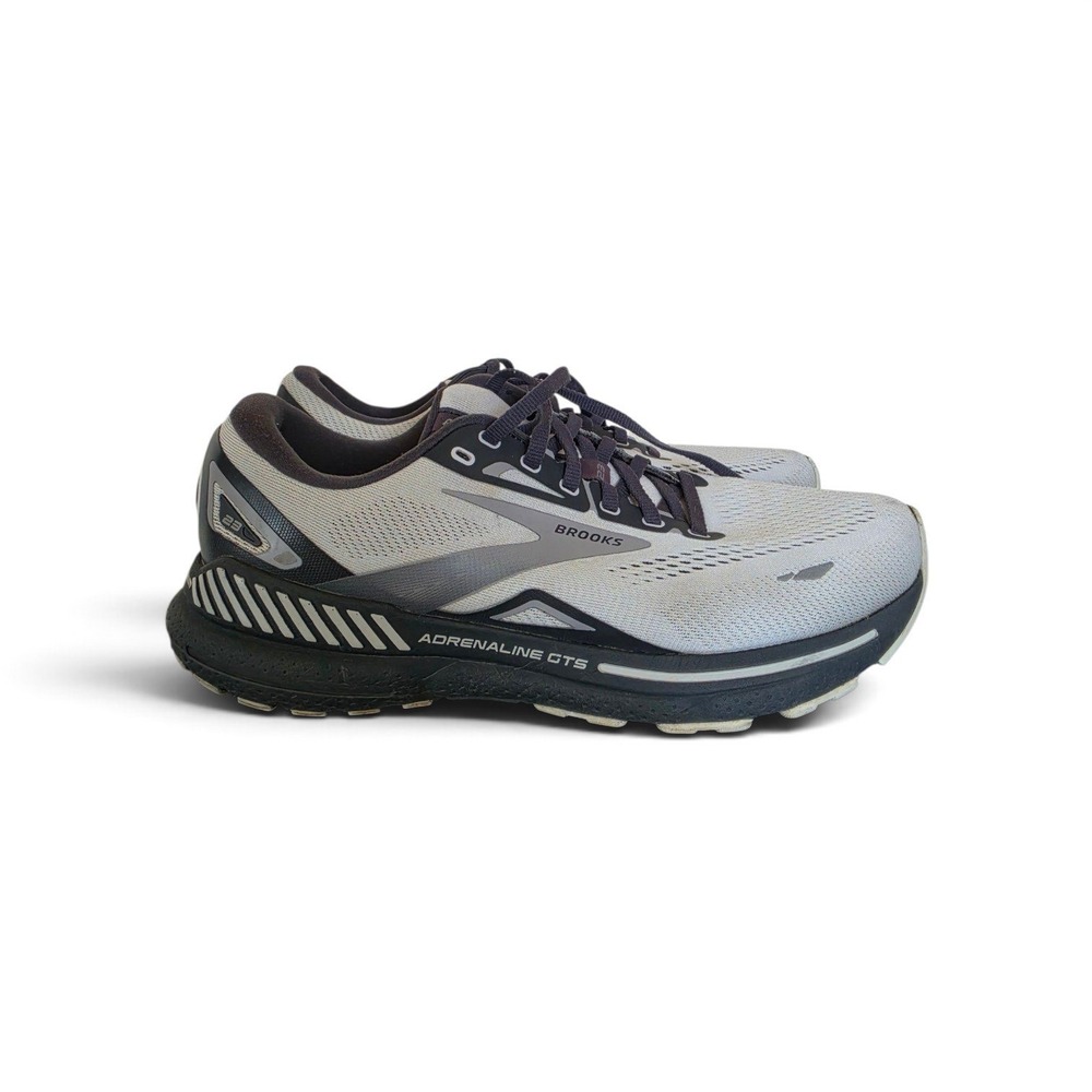 Brooks Adrenaline GTS 23 in Gray Sporty Athleisure Running Shoes Sneakers sz 8.5
